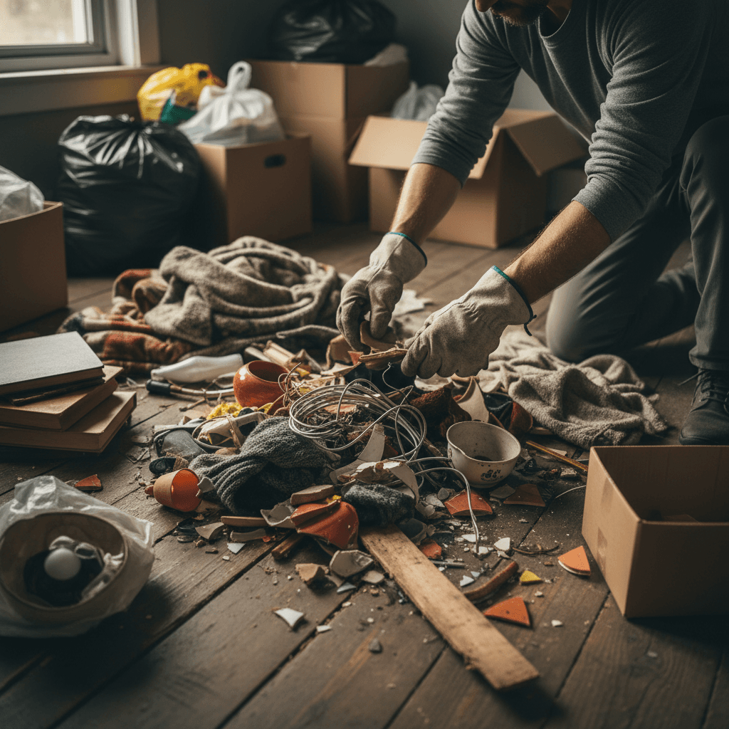 Professional handling building waste collection